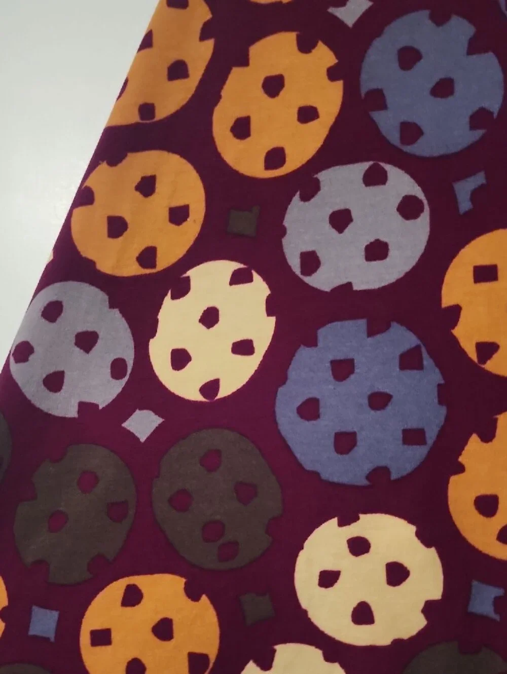 Lularow Women's Burgundy Polka-Dot A-Line Skirt